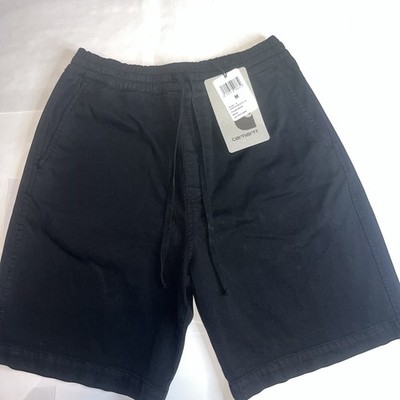 Carhartt WIP Black Garment Dyed Floyd Shorts  Size M New I033587