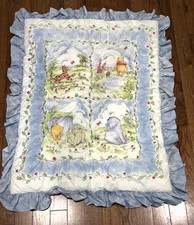 Pooh Bear Vintage 1998 Disney Classic Winnie The Pooh Baby Quilt Blanket Set