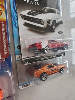 Hot Wheels Orange MUSTANG MACH 1 Lot 1998 FE Cool Classics 70's 50