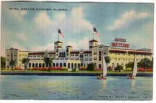 LINEN Postcard     HOTEL MAYFAIR  -  SANFORD, FLORIDA
