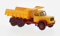 Brekina 83300, Magirus Jupiter Kipper, Dunkelgelb/Dunkelr, Auto Modell 1:87 (H0)