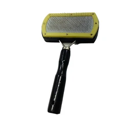 Brush Comb Dog Pet Grooming Metal With Wood Handle hair removal Shedding Pics