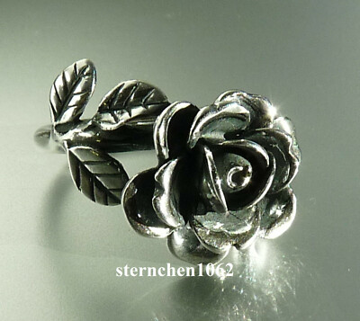 Trollbeads * Rose des Herzens Ring * Rose Ring * Größe 49 - 60