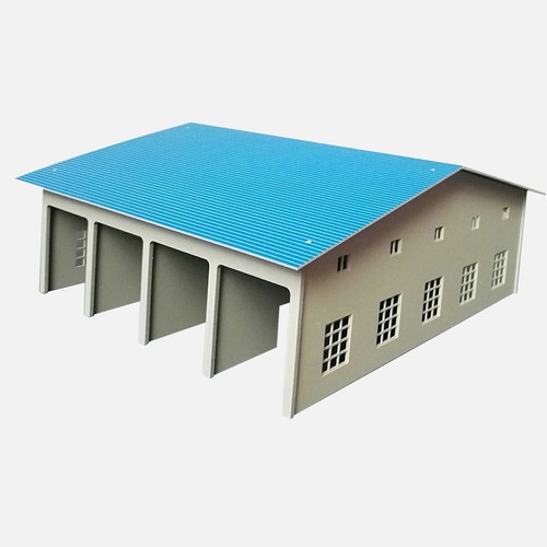 1:87 HO Scale Railway Layout Model For Truck Train Warehouse Locomotive Shed - Picture 10 of 12