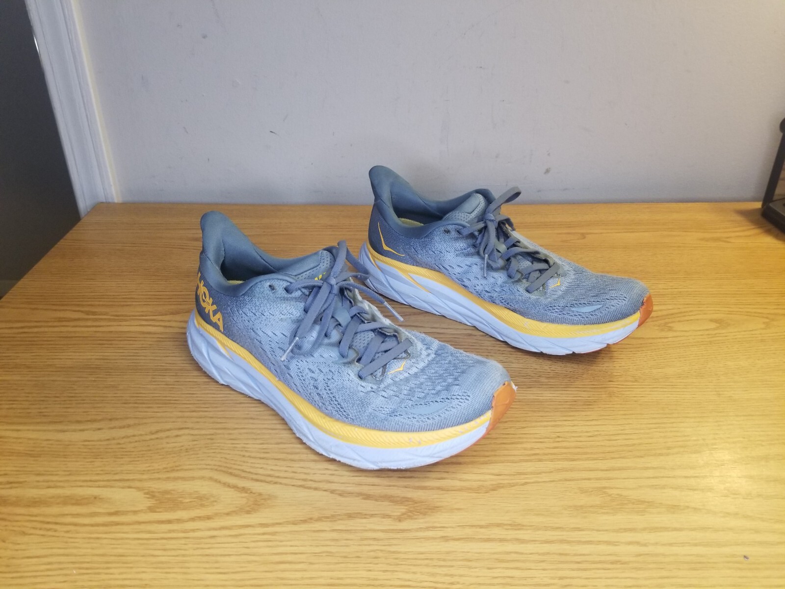 Hoka One One Clifton 8 Men's Size 8.5 Blue Running Shoes Sneakers 1119393GBMS  thumbnail 2