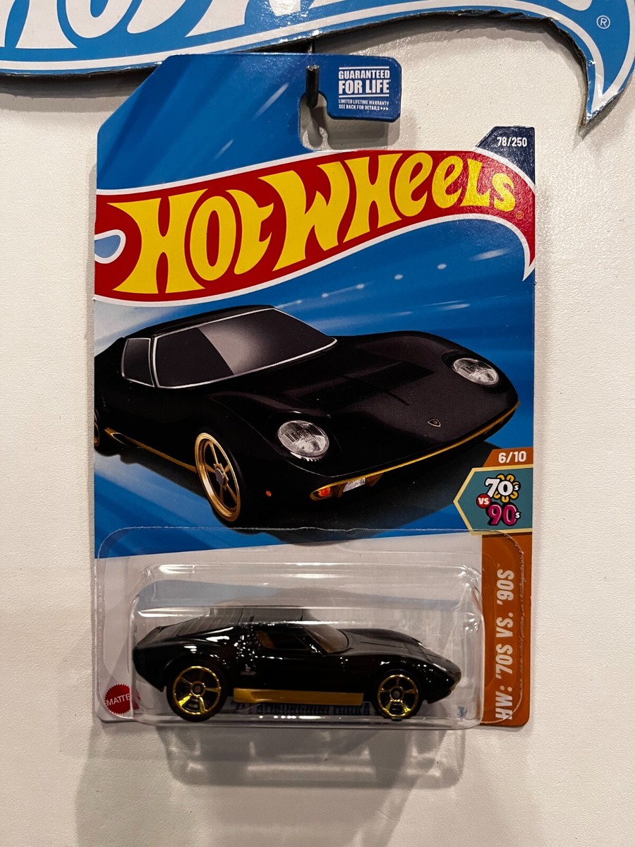 ミニカー PMA Lamborghini Miura 2025 HOT WHEELS BLACK '71 LAMBORGHINI MIURA SV 6/10 HW '70S