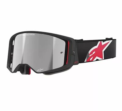 Alpinestars 2026 Brille Supertech Corp Absolute Vision Schwarz Rot Mirror Silber