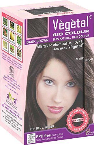 Vegetal Bio Colour, Dark Brown, 50 gm- PPD-free- Ammonia-free-Herbal hair  colour | eBay
