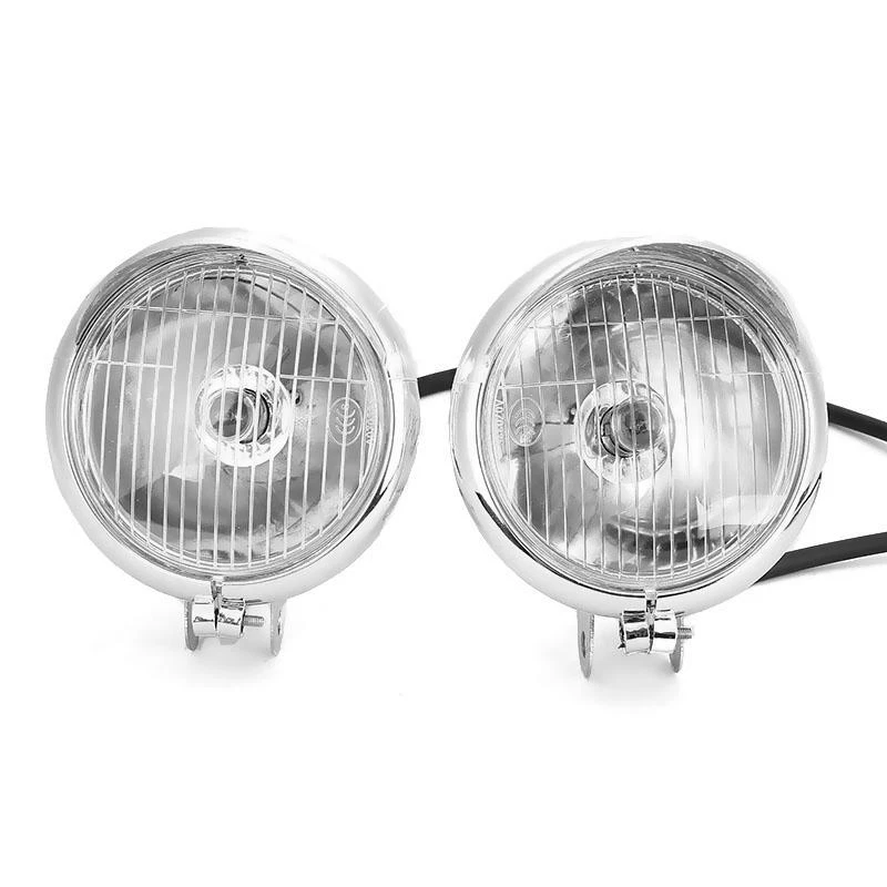 Passing Fog Lights Fit for Kawasaki Vulcan VN 800 900 1500 1600 1700 2000 Chrome - Image 4 of 4