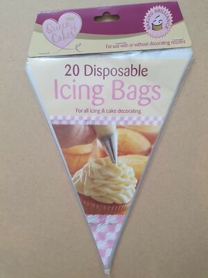 20 GLASURBEUTEL KUCHEN DEKORIEREN SPRITZE BACKEN EINWEG KÜCHE ZUHAUSE PROFI