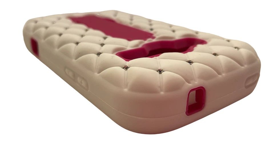 Cellairis Hybrid Ripple Designer Phone Case For ZTE Concord 2 White & Pink - Image 4 of 4