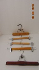 Original Vintage SETWELL Self Opening Swing Hook Down Wooden Hanger 4 other