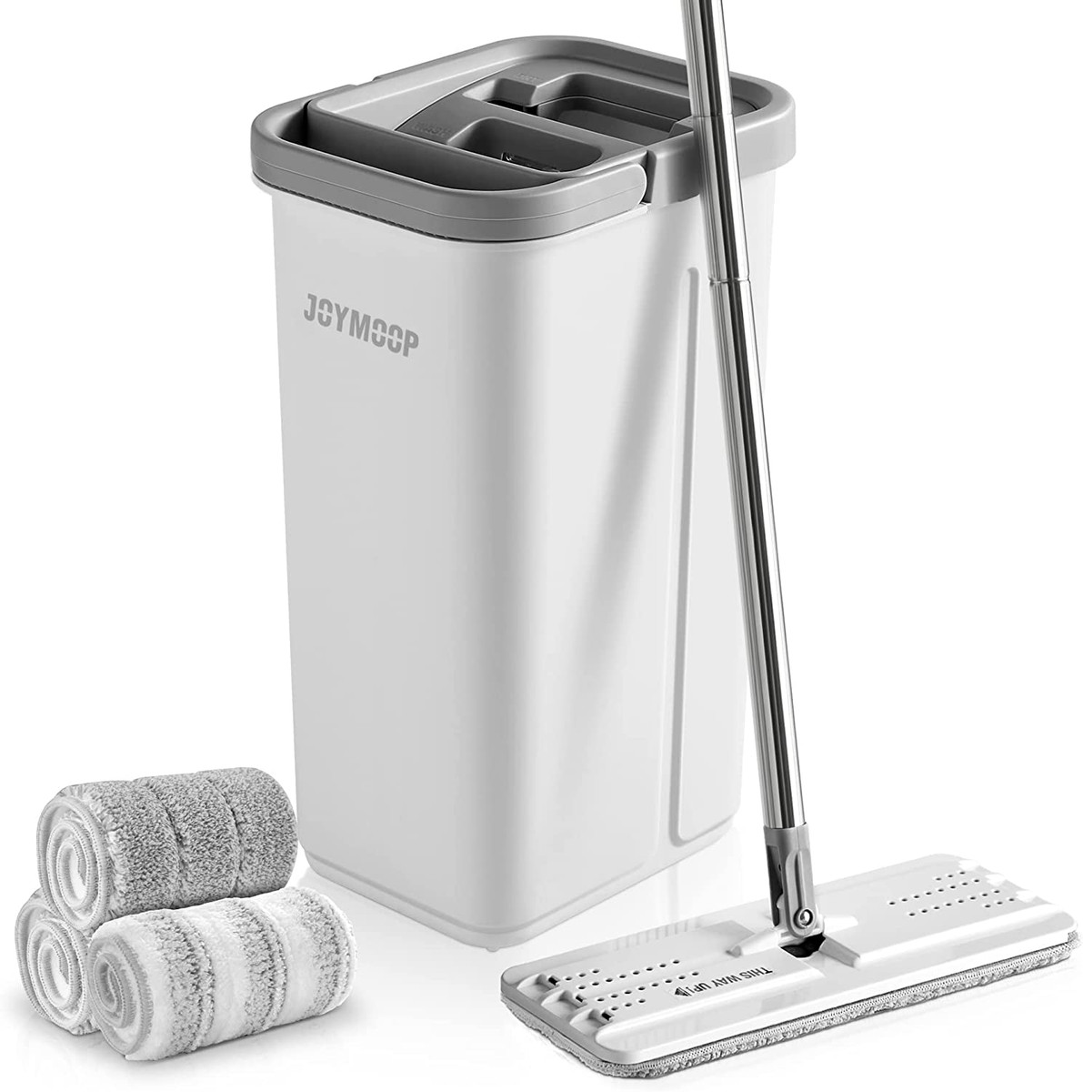 JOYMOOP Mop And Bucket With Wringer Set, Hands Free Flat, 51 OFF