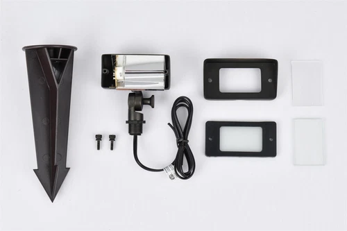 Elitco Outdoor 12V Cast Brass Flood Light 2Inch L X 4Inch W X 6Inch H Dark Bronz - Picture 8 of 8