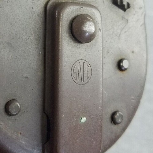 SAFE "N.Y. TELEPHONE" BRASS PADLOCK VINTAGE LOCK, ANTIQUE LOCKS - Picture 6 of 6