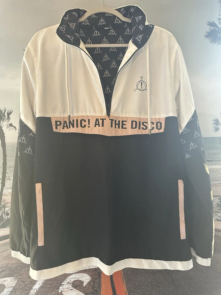 CHAQUETA PANIC AT THE DISCO TOUR Grande Cremallera Dibujo Cuerdas Bolsillos Foto 2 de 4