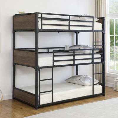 three level bunk bed