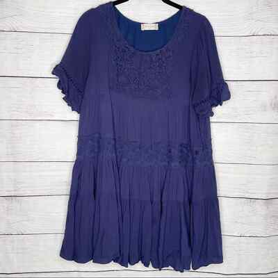 Altar'd State Navy Blue Short Sleeve Babydoll Dress S | eBay Altar'd State Navy Blue Short Sleeve Babydoll Dress S | eBay