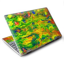 Skins for Lenovo Yoga 710 11" Decals wrap green trippy color mix psychedelic