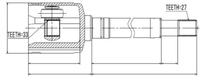 NPW-NS-033 Nty Gelenksatz, Antriebswelle FüR Nissan,Nissan (Dfac)