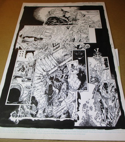 Insane Clown Posse 1 Original Rob Brown Art Page, Chaos Comics Upz Wicked Clownz - Picture 3 of 6
