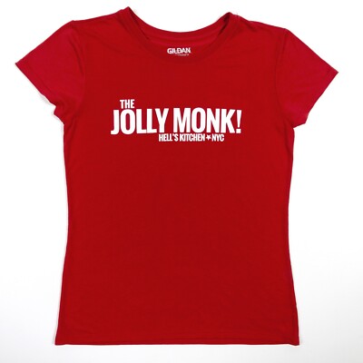 The Jolly Monk Hells Kitchen NYC T-Shirt Top Womens Small Soft Thin Fitted NWOT