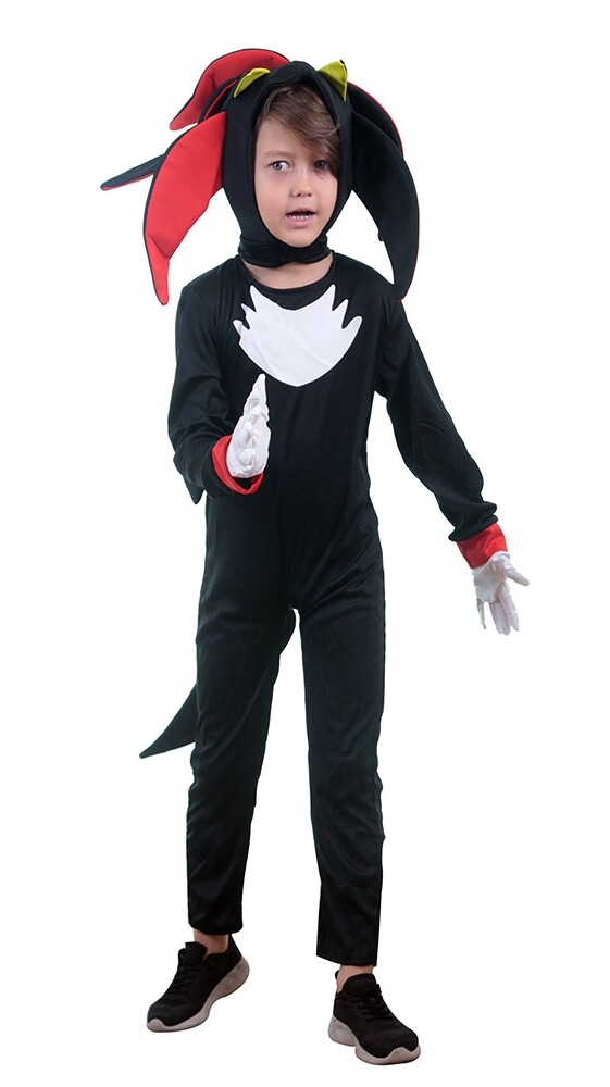 Costume Sonic The Hedgehog Per Bambini – Tuta Con Guanti – Cosplay Halloween - Foto 2