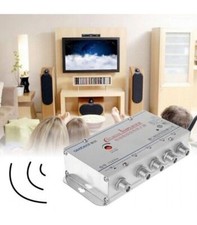 2 Way 1 In 2 Out CATV VCR TV Antenna Signal Amplif... - Vicedeal
