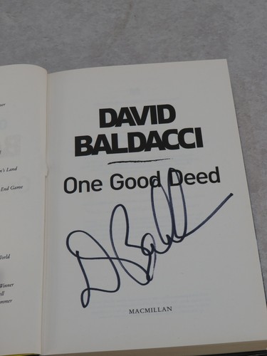 Signed One Good Deed By David Baldacci - Picture 2 of 6