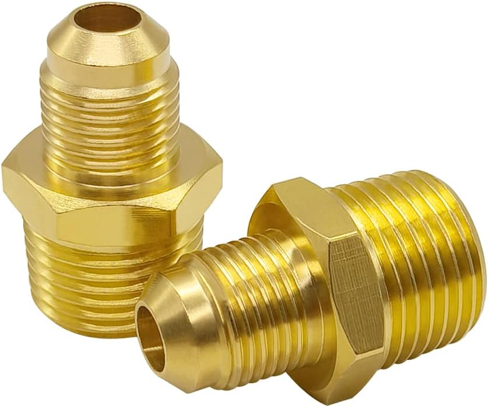 2PCS Brass Tube Fitting 3/8