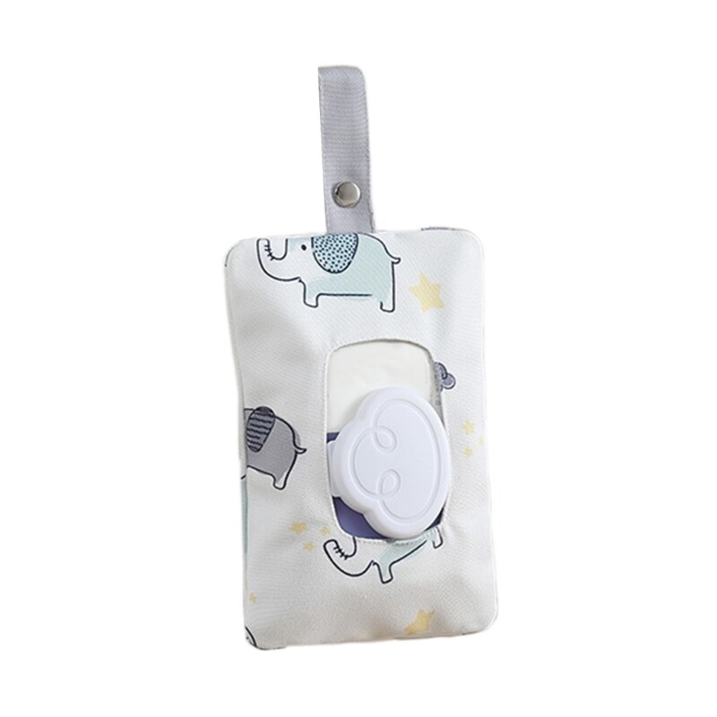 Wipe Holder for Indoor Outdoor Reusable Travel Wipe Container Baby Wipe