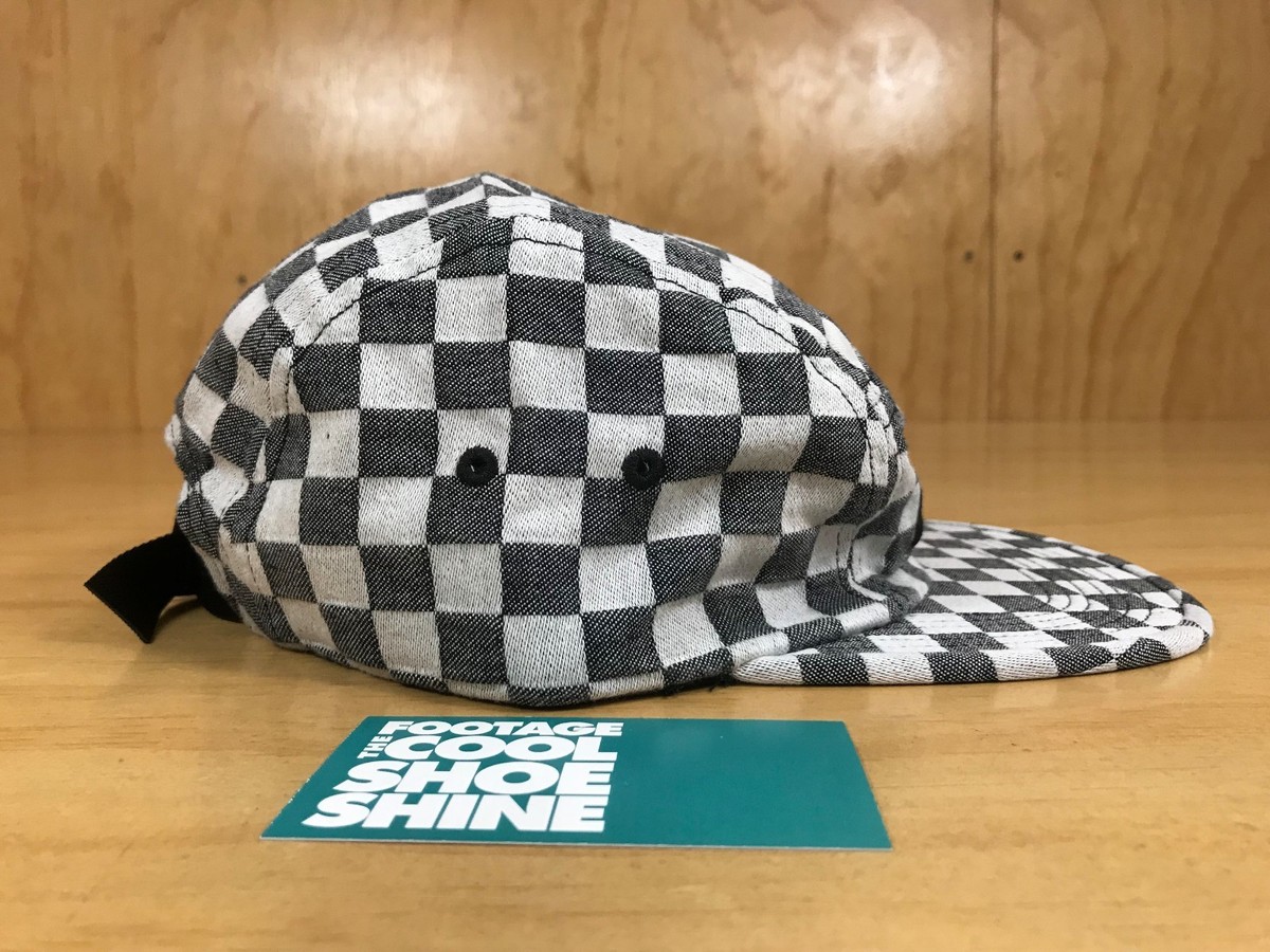 SUPREME LOGO CHECKERBOARD CAMP CAP SPRING SUMMER 2018 SS18