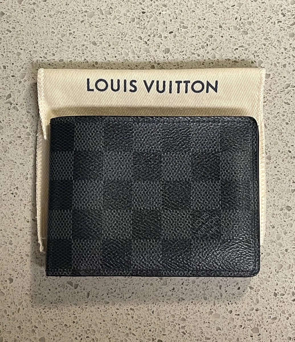 LOUIS VUITTON Multiple Wallet in Damier Graphite - 💯 AUTHENTIC - N62663 |  eBay