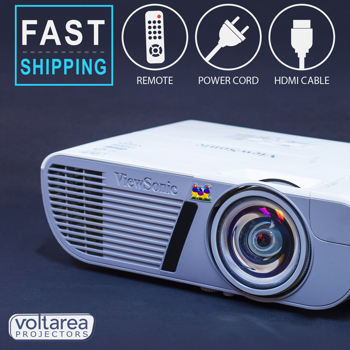 ViewSonic PJD6352LS Short-Throw Projector Best for Golf Simulator 