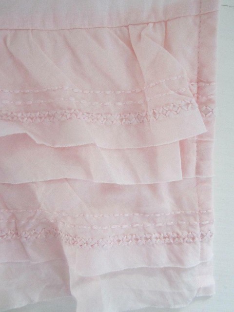 Pottery Barn Kids Sadie Crib Skirt Ruffle 100 Organic Embroidered