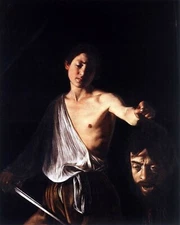 Print or Canvas - David with the Head of Goliath, 1610 by Caravaggio