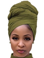 Hair Wrap for Black Women with Natural Hair Large Stretch Soft Edge Scarves