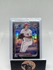 2024 Bowman Chrome Luke Holman 1st Black Refractor 1/10 Reds RC