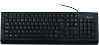 Mediarange MROS101-UK Keyboard Qwerty Black With Cable