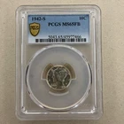 1942-S Mercury 10C PCGS MS65FB / FULL BANDS & BLAST WHITE