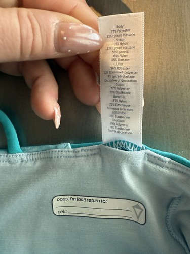 Ivivva by Lululemon Shirt Mädchen 12 blau ärmellos Tank Top Jugend - Bild 7 von 9