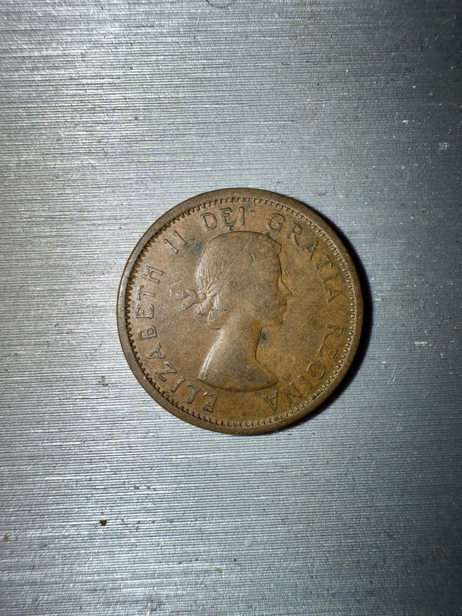 1964 Vintage Canadian Penny Queen Elizabeth II | eBay