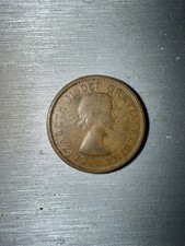 1964 Vintage Canadian Penny Queen Elizabeth II