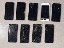 As-is Lot of 9 Damaged Apple iPod Touch 6th Generation - Space Gray - 16GB