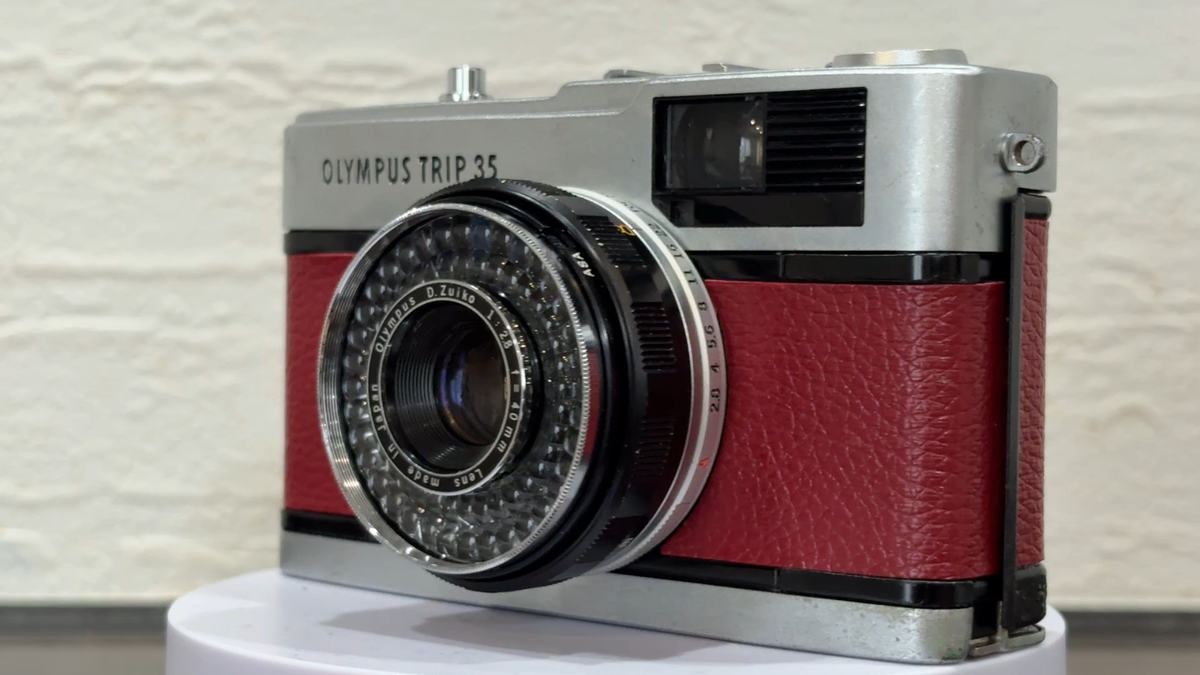 ▶️ N MINT OLYMPUS TRIP 35 Dark Red Point & Shoot 35mm Film