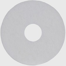 Case of 5 Sanico MVP Base Hit 12" White Polishing Floor Pad Super Polish