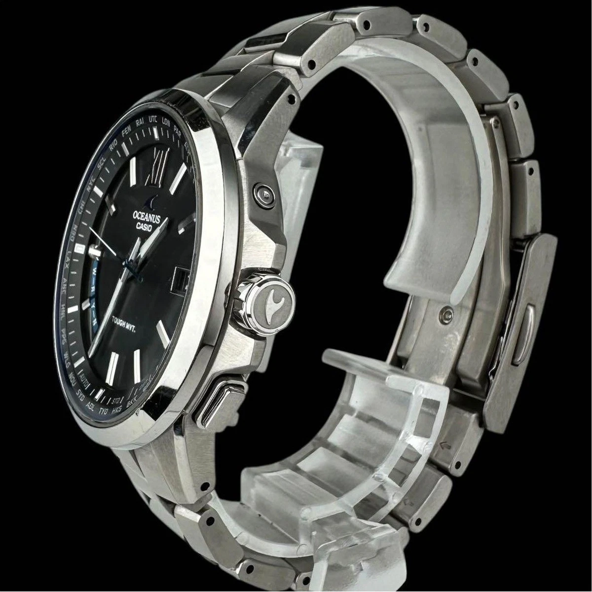 Reloj Casio Oceanus OCW-T150 Titanio Resistente Solar Multi Banda 6 Hora Mundial