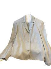 Renfrew Blazer Women's Size 14 Green Aqua Cottagecore Old Money Vintage