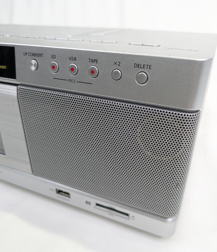TOSHIBA Aurex TY-AK2 Silver CD/Radio/Cassette Player Boombox Japan