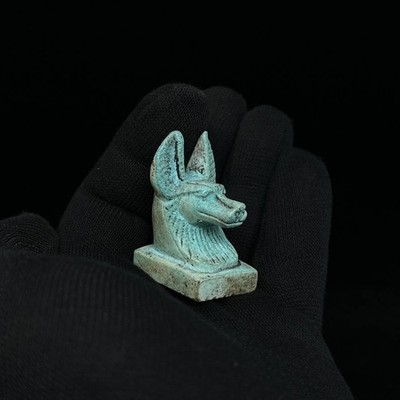 Rare Pharaonic Head of God Anubis : Authentic Ancient Egyptian Antiquities BC